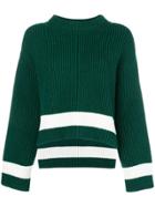 Alexander Mcqueen Ribbed Knit Jumper - Green