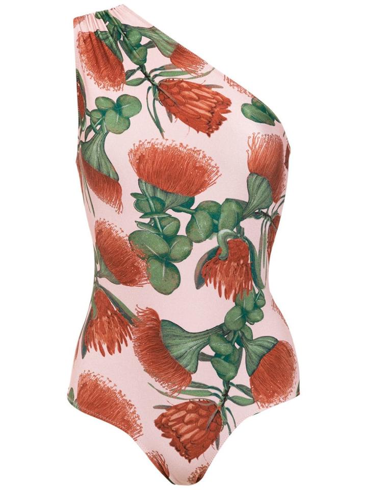 Adriana Degreas One Shoulder Swimsuit - Pink