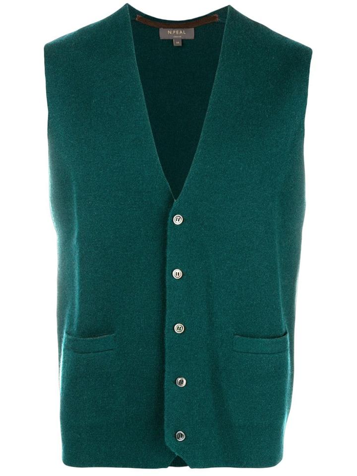 N.peal The Chelsea Milano Waistcoat - Green