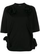 Simone Rocha Fastened Style T-shirt - Black