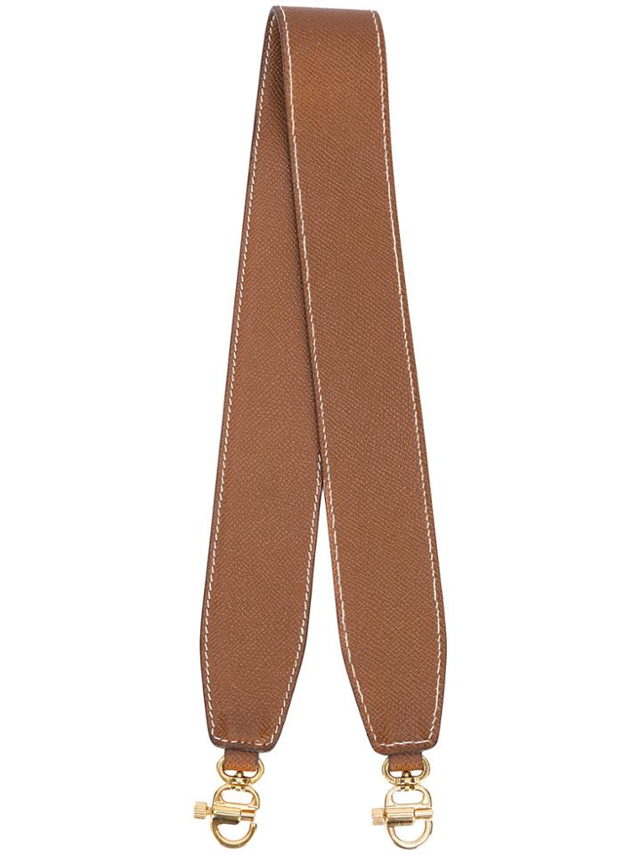 Mark Cross Stitch Detail Bag Strap - Brown