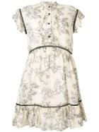 Twin-set Printed Pleat Dress - Neutrals