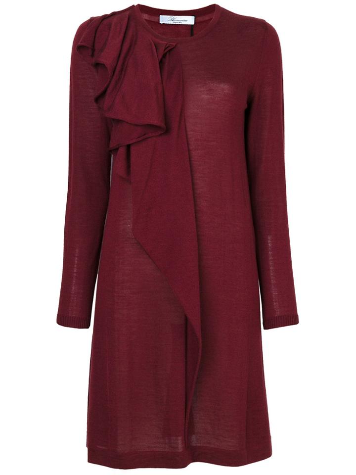 Blumarine Frilled Dress - Red