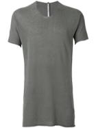 Label Under Construction - Arched Long T-shirt - Men - Cotton/linen/flax - 50, Grey, Cotton/linen/flax