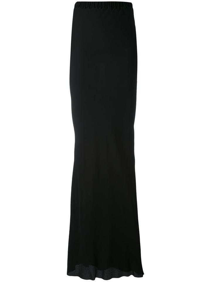 A.f.vandevorst - Floor Length Skirt - Women - Silk/viscose - 40, Black, Silk/viscose