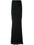 A.f.vandevorst - Floor Length Skirt - Women - Silk/viscose - 40, Black, Silk/viscose