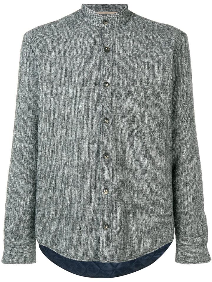 Al Duca D'aosta 1902 Band Collar Shirt - Grey