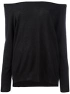 P.a.r.o.s.h. Off-the-shoulder Sweater, Women's, Size: Xs, Black, Cashmere