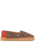 Etro Crochet Espadrilles - Brown