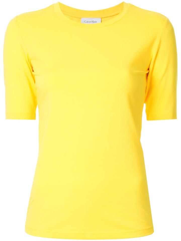 Ck Calvin Klein Crew Neck T-shirt - Yellow & Orange