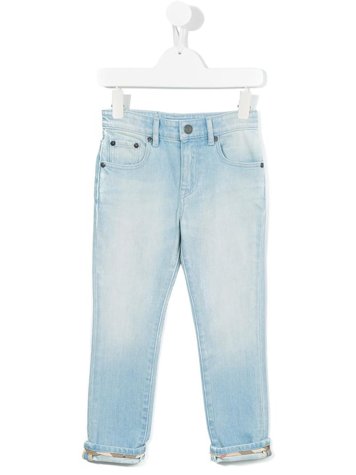 Burberry Kids Regular Jeans, Boy's, Size: 10 Yrs, Blue