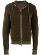 Tom Ford Hooded Zip-up Jacket - Brown