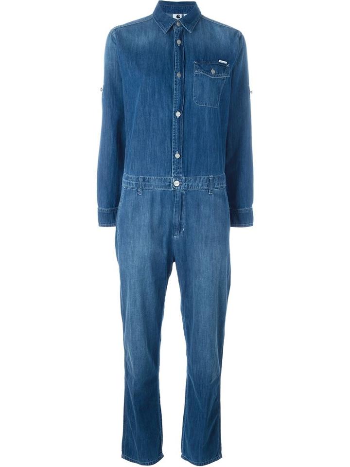 Carhartt Denim Jumpsuit, Women's, Size: S, Blue, Cotton/polyester
