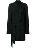 Ann Demeulemeester Robe-style Jacket - Black