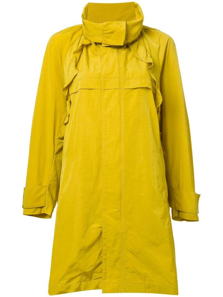 Muveil Frill Trim Parka, Women's, Size: 38, Yellow/orange, Nylon