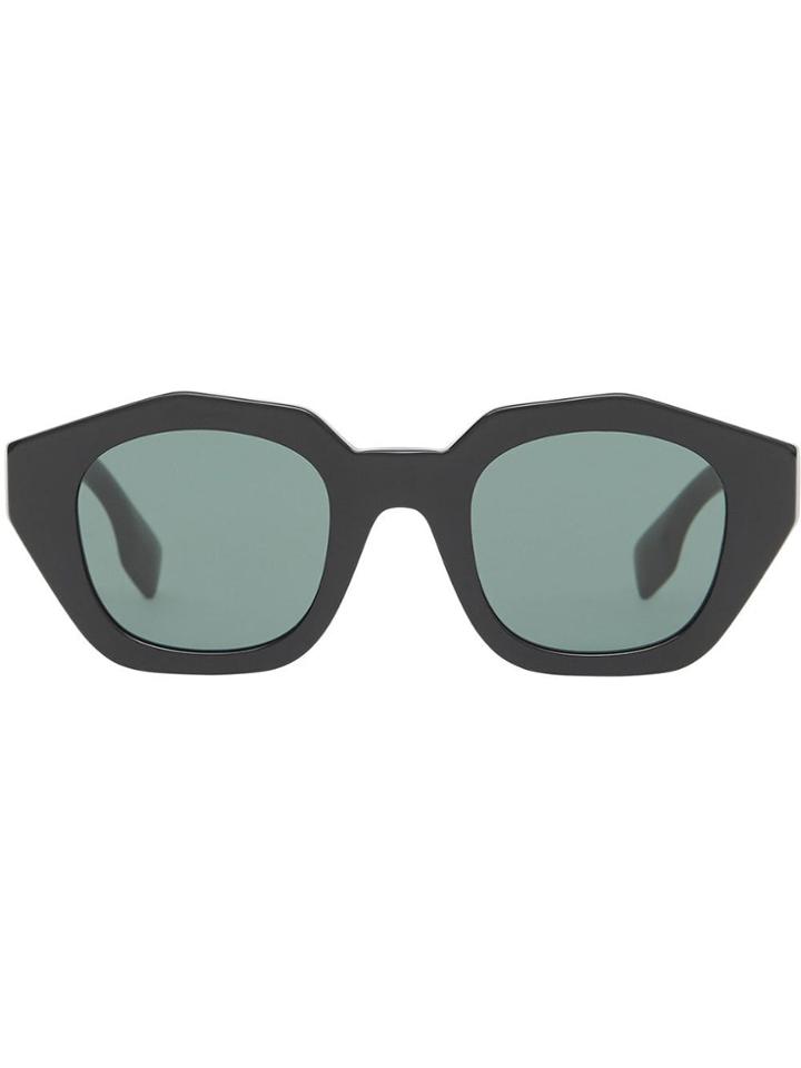 Burberry Eyewear Geometric Frame Sunglasses - Black