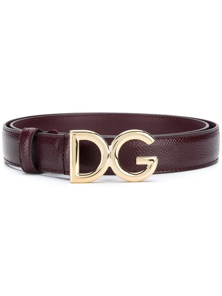 Dolce & Gabbana Dg Logo Belt - Red