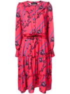 Department 5 Printed Tiered Midi Dress