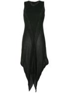 Masnada Semi Sheer Layered Dress - Black