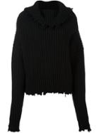 Unravel Oversized Jumper, Women's, Size: Small, Black, Cashmere/wool