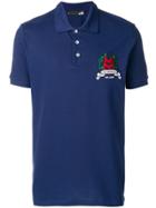 Love Moschino Logo Embroidered Polo Shirt - Blue