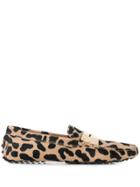 Tod's Animal Print Loafers - Neutrals
