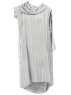 Masnada Striped Cowl Neck Dress, Women's, Size: 42, Grey, Viscose