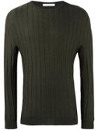Lucio Vanotti Ribbed Jumper, Men's, Size: 3, Green, Wool