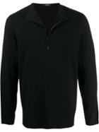 Theory Bolt Half Zip Sweatshirt - Black