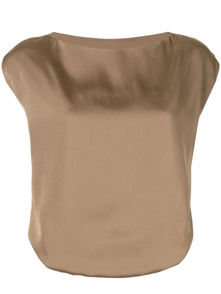 Tomorrowland Silky Top - Brown