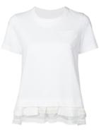 Sacai - Top - Women - Cotton/cupro/rayon - 2, White, Cotton/cupro/rayon