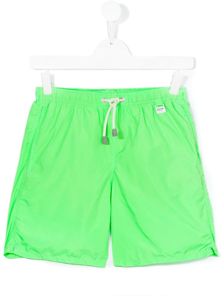 Mc2 Saint Barth Kids - Teen Prime Pantone Swimshorts - Kids - Polyamide - 16 Yrs, Green