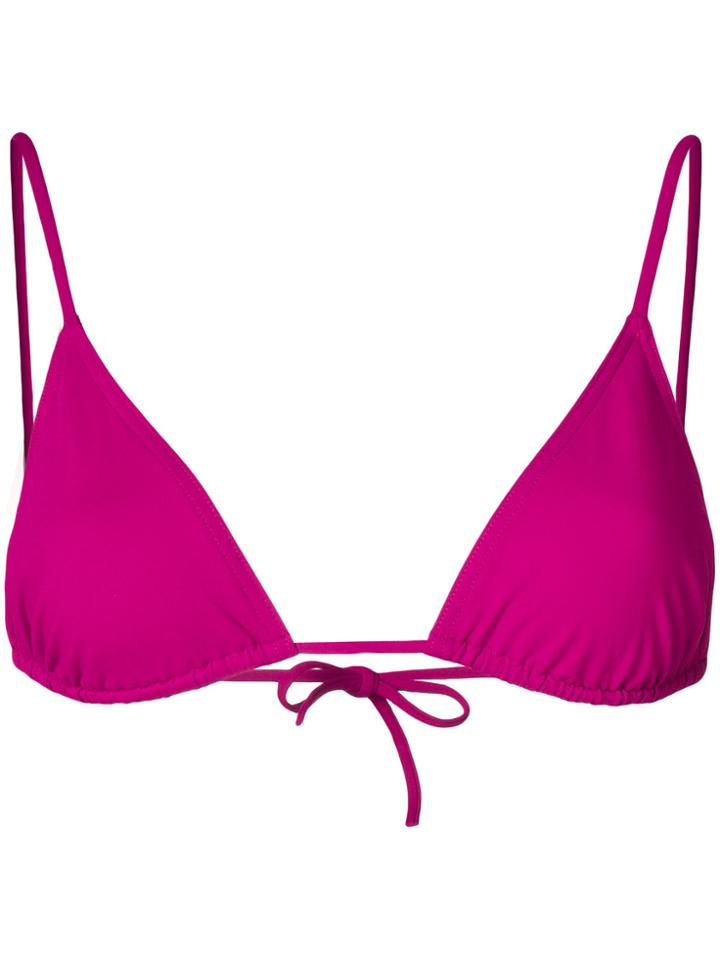 Eres Triangle Shaped Bikini Top - Pink & Purple