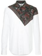 Yoshiokubo Leaf Bandana Print Shirt - White