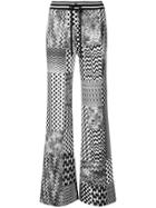 Missoni Geometric Clash Patterned Trousers - Black