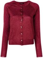 Roberto Collina Long-sleeve Fitted Cardigan - Red