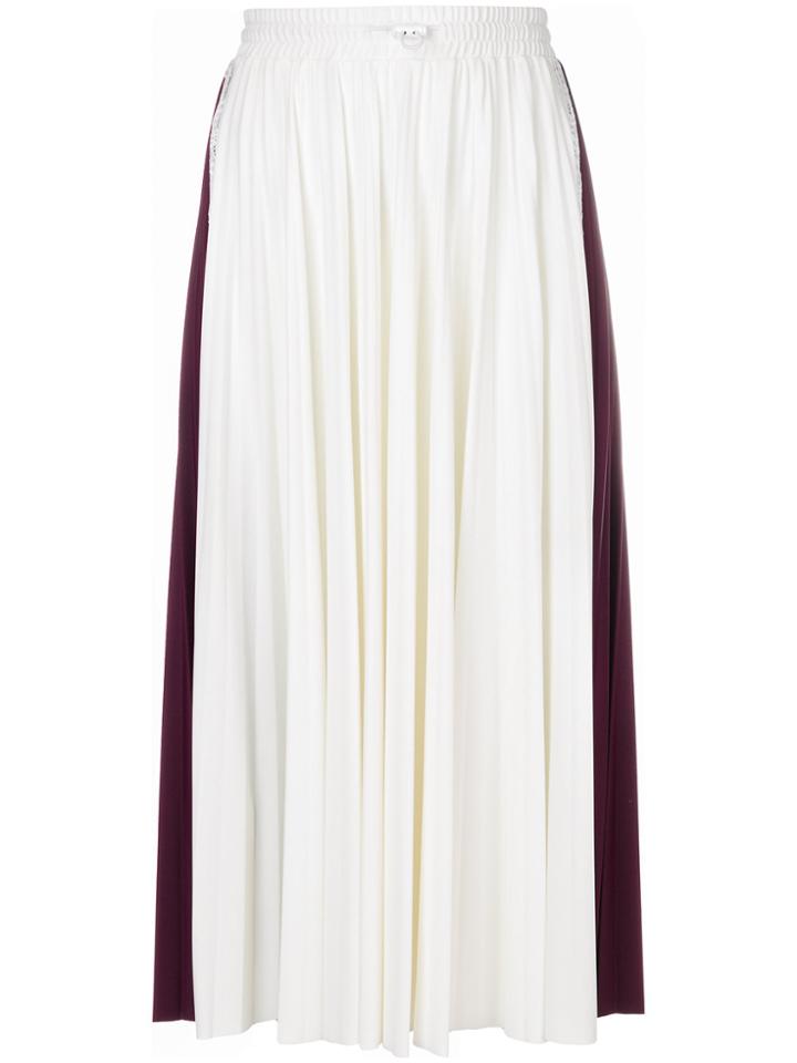 Valentino Pleated Midi Skirt - White