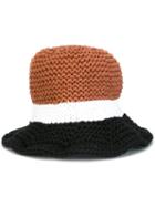 Telfar Knit Hat, Men's, Brown, Cotton
