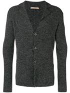 Nuur Buttoned Knit Cardigan - Grey