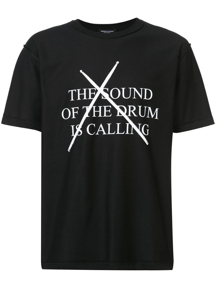 Midnight Studios Sound Of Drum T-shirt - Black