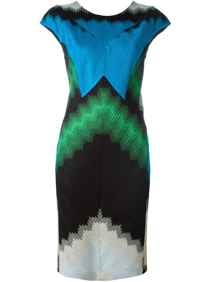 Missoni Patterned Cap Sleeve Dress