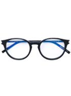 Saint Laurent - Round Frame Glasses - Unisex - Acetate - One Size, Black, Acetate
