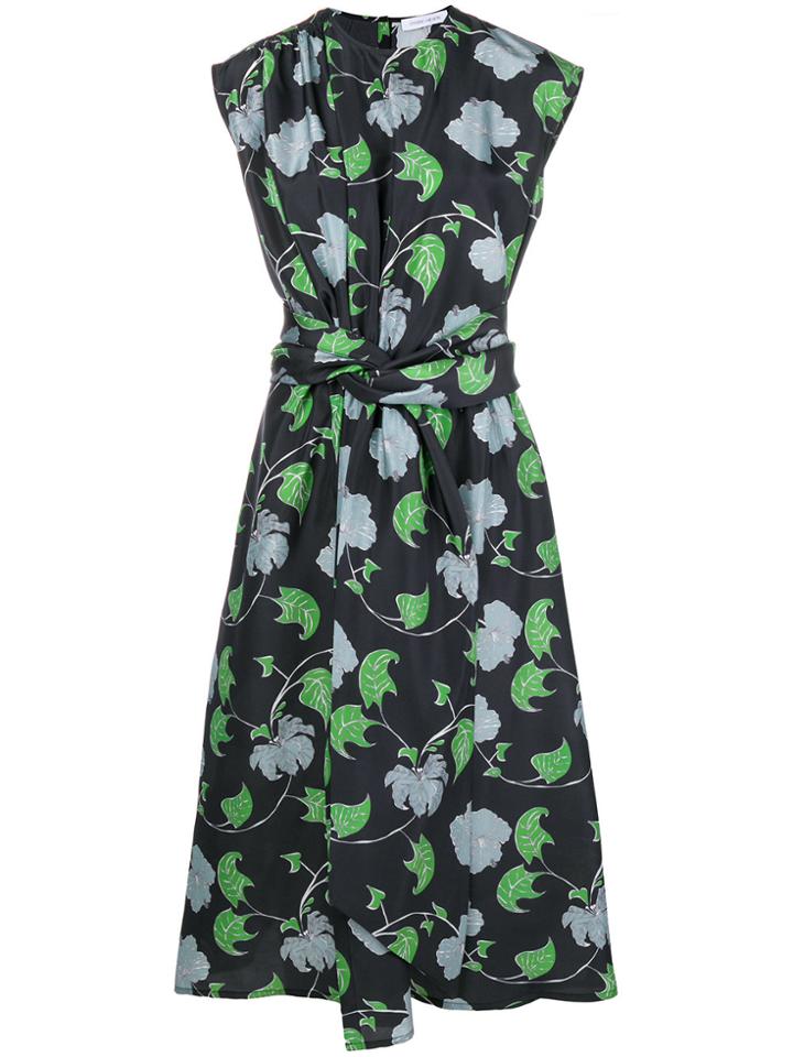 Christian Wijnants Floral Print Midi Skirt - Black