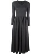 Ter Et Bantine Flared Dress, Women's, Size: 42, Grey, Wool/cotton
