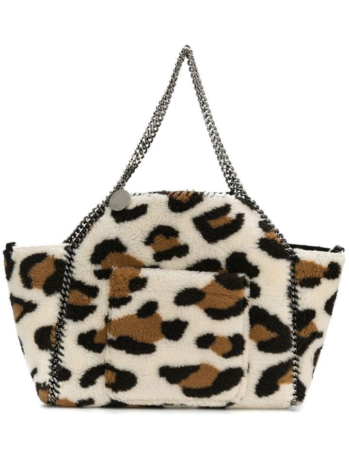 Stella Mccartney Reversible Faux Shearling Tote - White