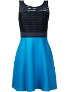 Loveless - Sheer Bodice Dress - Women - Cotton/polyester - 9, Black, Cotton/polyester