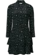 Equipment Star Print Dress, Women's, Size: Large, Black, Silk
