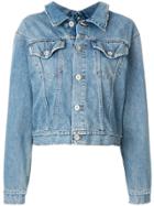 Unravel Project Fitted Denim Jacket - Blue