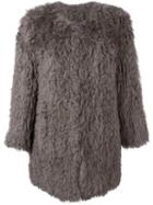 Ravn Classic Fur Coat, Women's, Size: 38, Brown, Lamb Fur