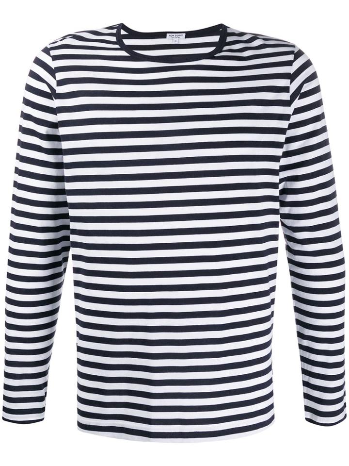 Ron Dorff Long-sleeved T-shirt Eyelet Edition - Blue